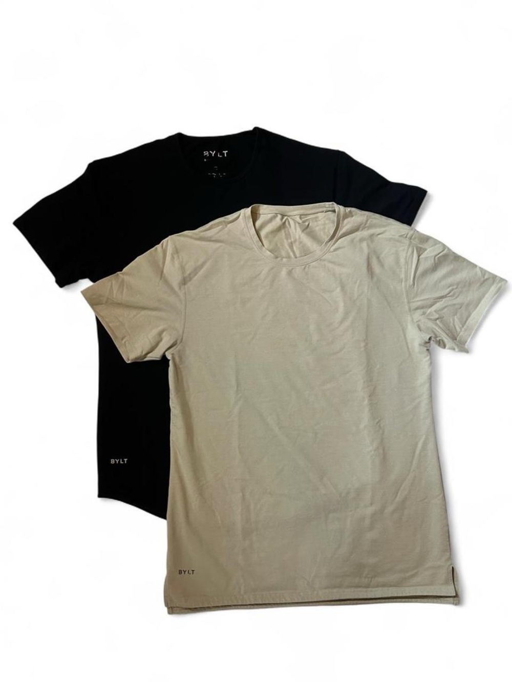 BYLT Basics Short Sleeve Crew Neck T-Shirt Duo - Black & Cream